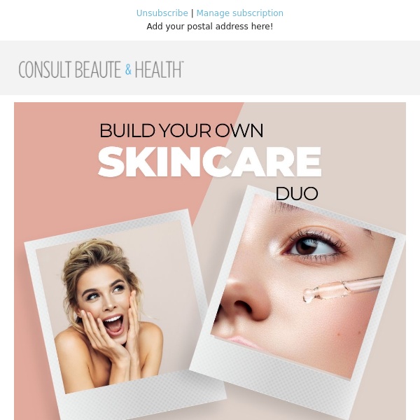 LOWEST PRICE EVER ON SKINCARE! Build Your Own DUO!