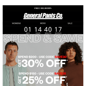 SPEND & SAVE - FINAL DAYS.