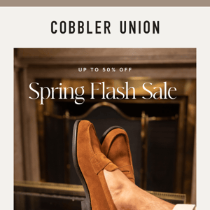 Spring Flash Sale: Up to 50% Off