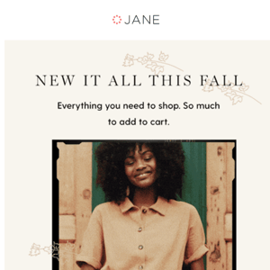 New @ Jane + Free shipping!