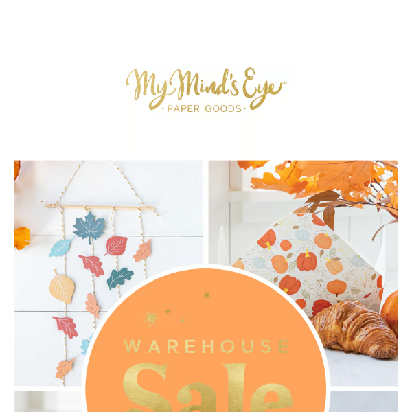 Give Thanks For Our Online Warehouse Sale!