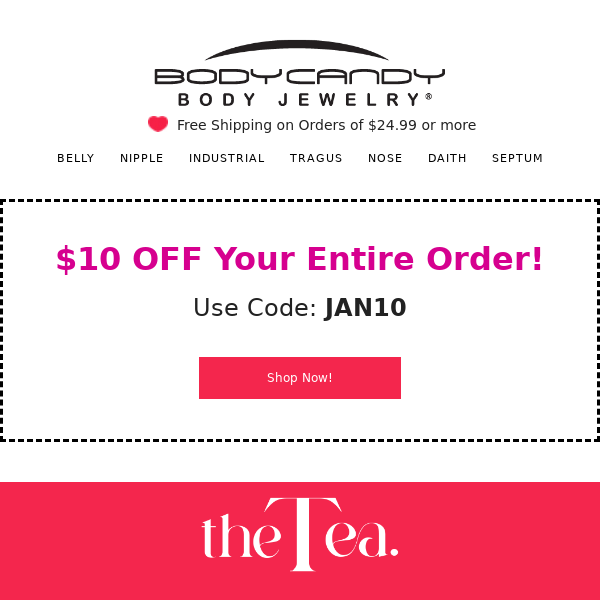 Get $10 Off Your Order 😱
