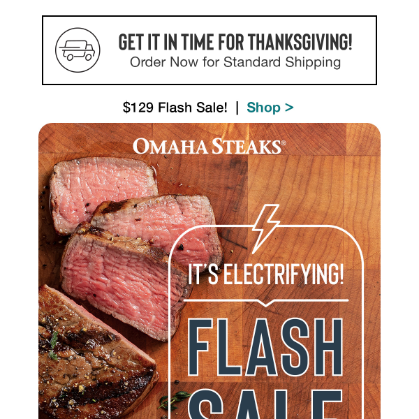Oh no! $129 Flash Sale + FREE shipping ends soon.