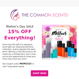 Pamper Mom - 15% Off Everything - And Go!