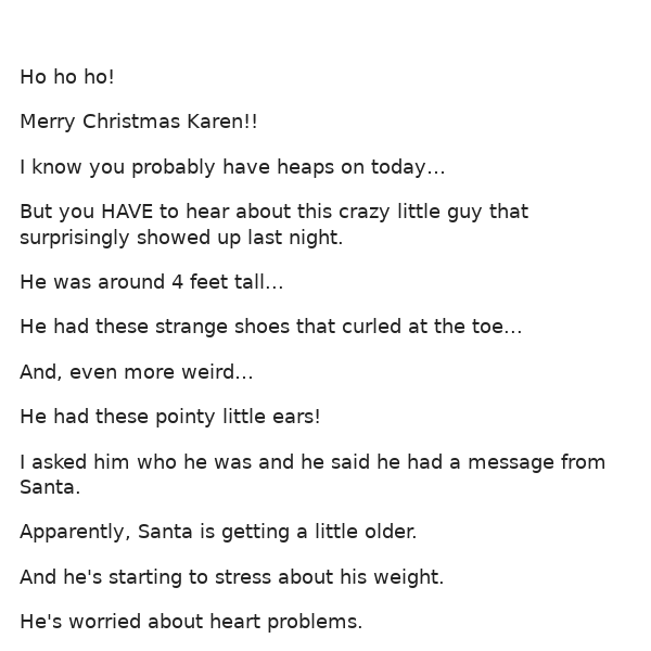 R.E. Santa’s 2024 Fat Loss Plan