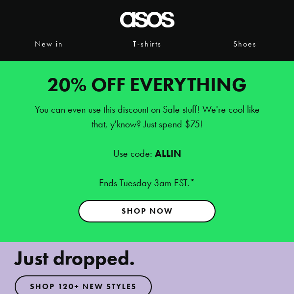 Get 20% off ✨EVERYTHING✨ - ASOS
