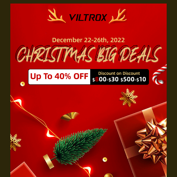 🎅 Christmas Big Deals ——Up To 40% OFF & GIVEAWAYS ⛄️ 🎄 🎁