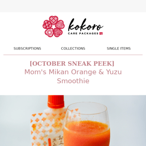 🍊[SNEAK PEEK] Mom's Mikan Orange & Yuzu Smoothie