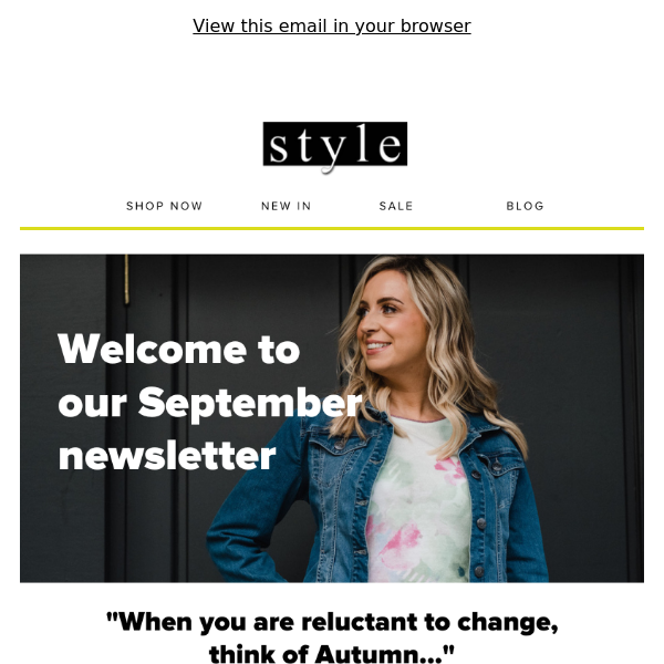 Welcome to Our September Newsletter! 🍁