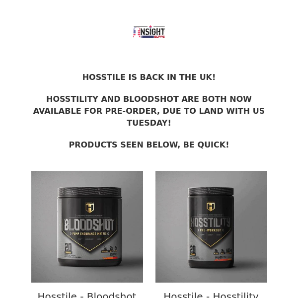 HOSSTILE IS BACK! Free Shipping Tonight Only!