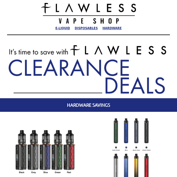 Clearance Deals for you: Vaporesso, SMOK & more🤩