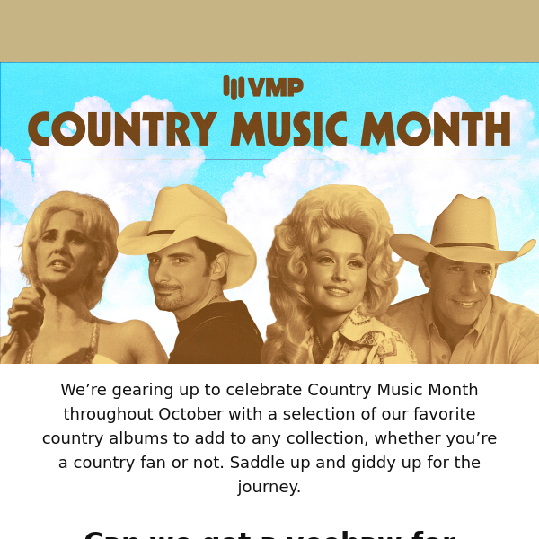 Giddy up for Country Music Month 🤠
