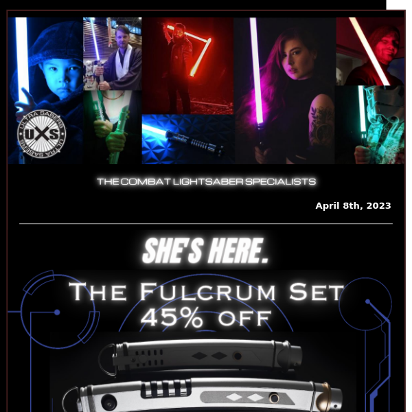 45% off Ahsoka's Dual Lightsabers • The Fulcrum set - Ultrasabers