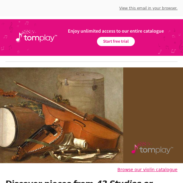 🎻 New sheet music: Discover pieces from 42 Studies or Caprices by Rodolphe Kreutzer!