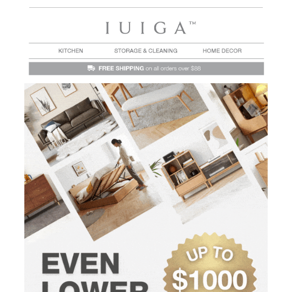 Up to $1000 OFF Furniture, Everything Must Go!! 🔥