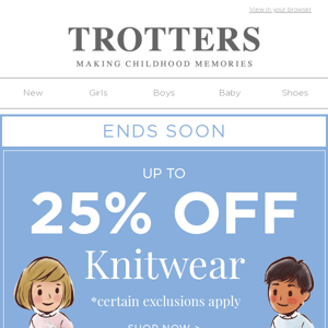 25% OFF Knitwear for a Limited Time!