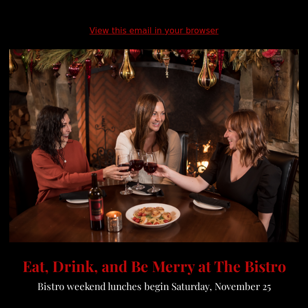Eat, Drink, and Be Merry at The Bistro
