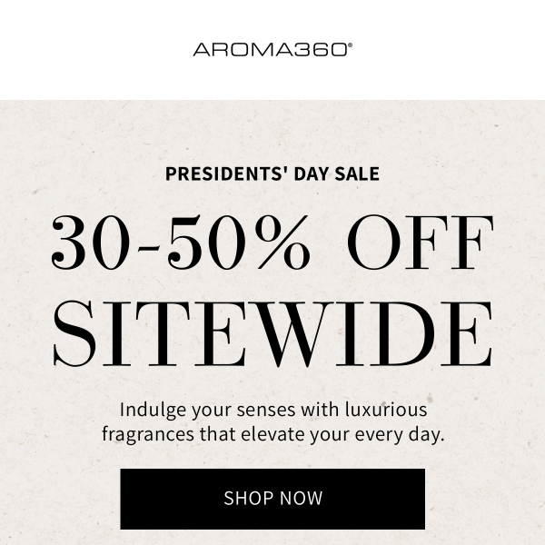 Presidents' Day Sale Starts NOW!