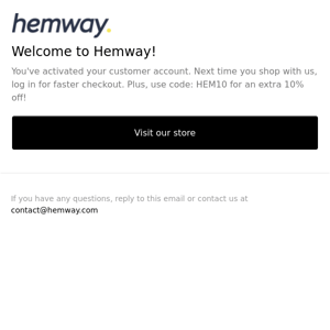 Welcome to Hemway!