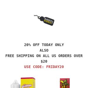 20% OFF AND FREE SHIPPING OVER 30$