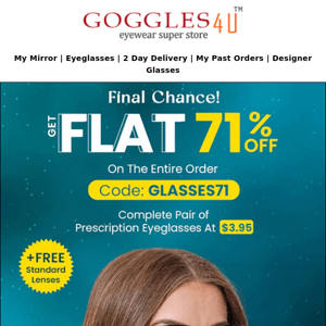 Goggles 4u 🚨🚨Final Chance For The FLAT 71 Percent Discount.