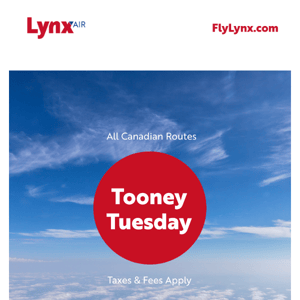💲Tooney Tuesday💲Base fares on select routes are only $2!