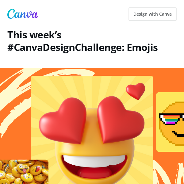 Get creative with Emojis 🍄🐌🍏🔮💖#CanvaDesignChallenge