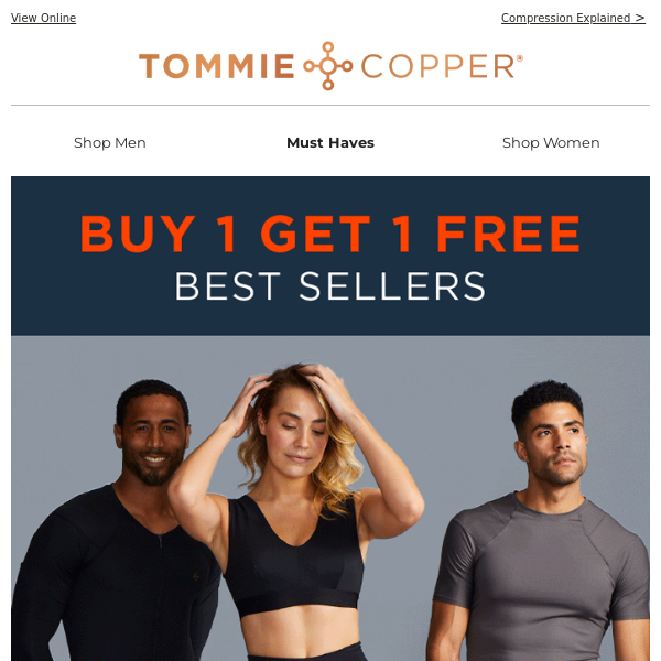 Buy 1 Get 1 Free - Best Sellers - Tommie Copper