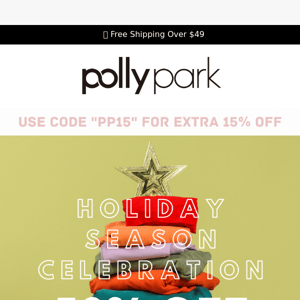 🤙Get In The Holiday Spirit With 50% Off At POLLYPARK!