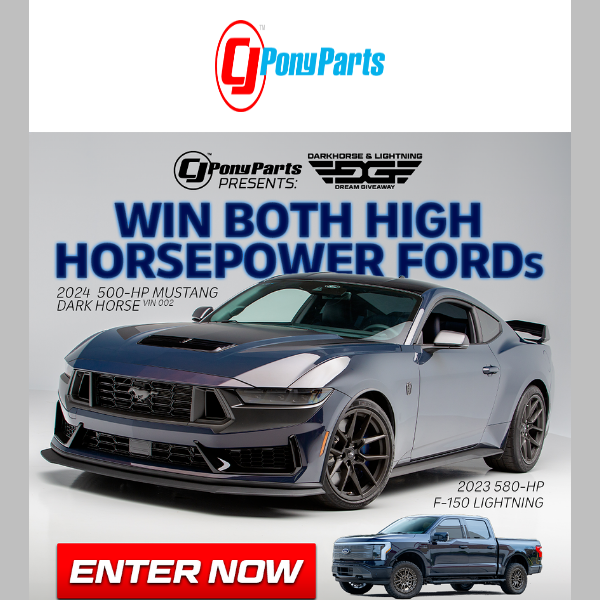 Score BOTH High Horsepower Fords!
