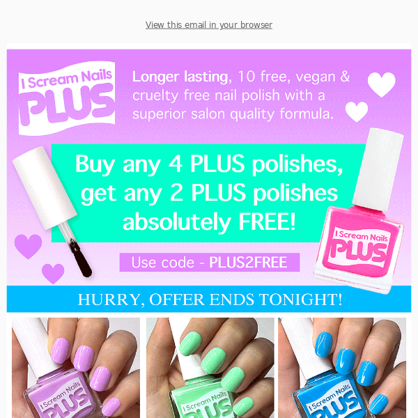 ⚠️LAST CHANCE - Get your 2 FREE polishes!
