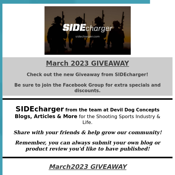 March 2023 GIVEAWAY