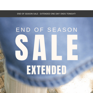 Sale Extended! Ends tonight - don't miss out🏃‍♀️✨