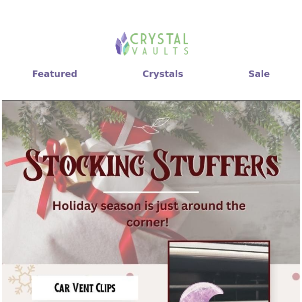 Shine Bright with Crystal Stocking Stuffers! 🎄