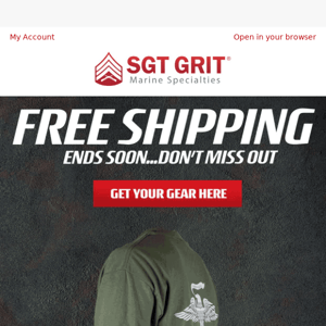 Stock up during free shipping