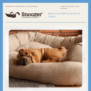 15% Off Overstuffed Dog Sofas & Other Snoozer Products