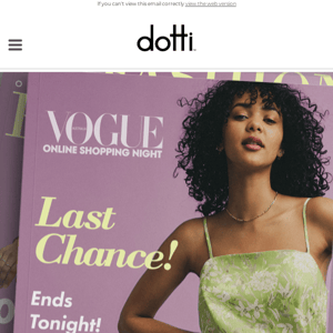 Last chance to shop Vogue fashion event