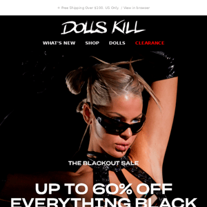 Exclusive Drops → The Blackout Sale