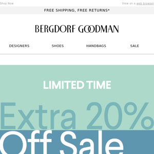 On Now: Extra 20% Off BG Sale