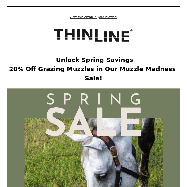 Spring Muzzle Madness Sale: 20% Off Grazing Muzzles