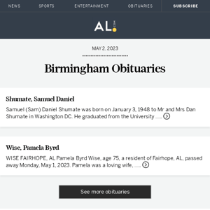 Birmingham obituaries for May 2, 2023