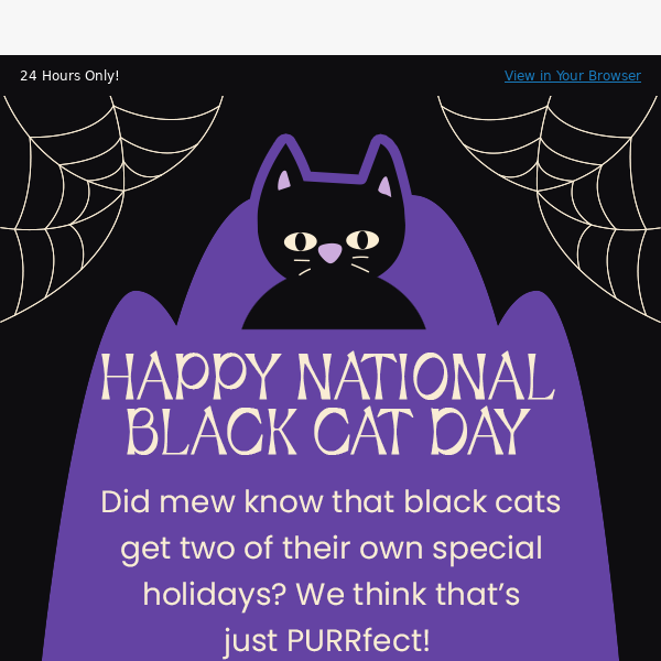 National Black Cat Day BOGO! 🖤