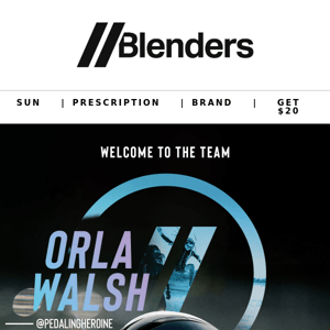 9x Track Cycling Champion, Orla Walsh, Joins the Blenders Entourage //