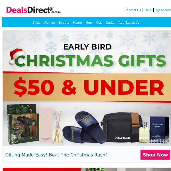 🎁 Early Bird Xmas Gifts $50 & UNDER