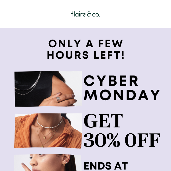ONLY A FEW HOURS LEFT TO GET 30% OFF! 🛍️