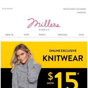 Exclusive Offer: $15 Knitwear Sale