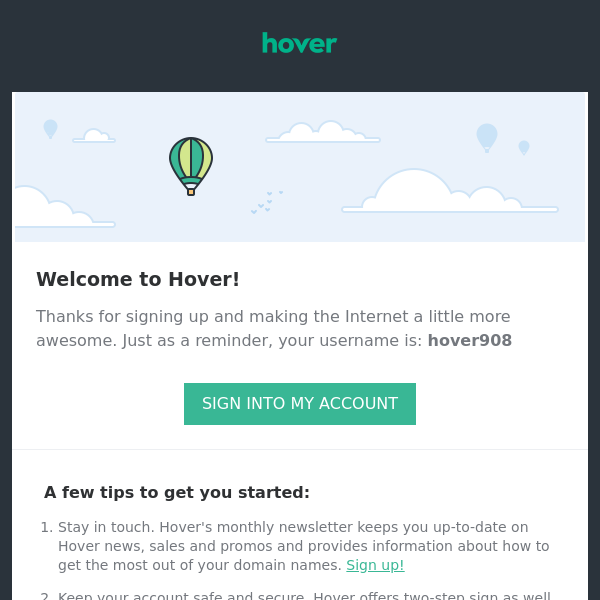 Welcome to Hover