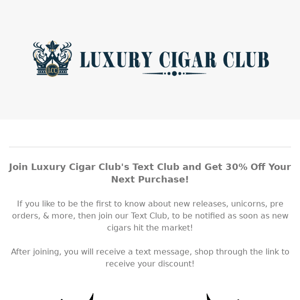 Save 30% When You Join LCC's TEXT CLUB!