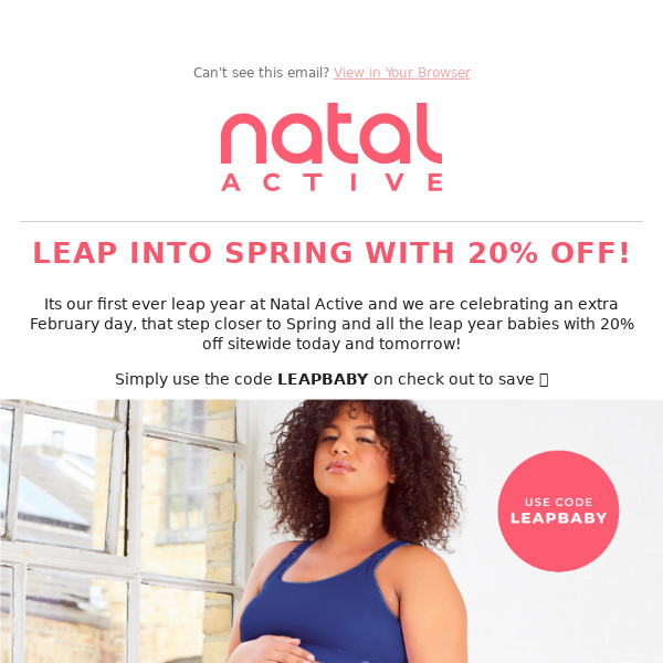 'Leap' in to Spring with 20% off sitewide! 🤩