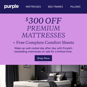 🌟 $300 Off Premium Mattresses — Better Sleep Starts Now 🌟